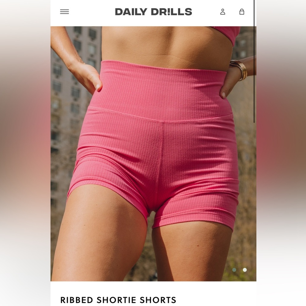 NWT!!! Daily Drills!!!! Ribbed Shortie Shorts!!! XS